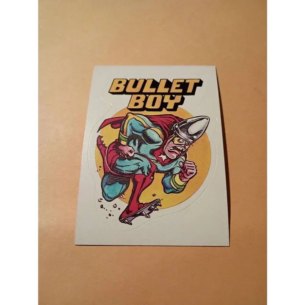 1983 General Mills Zero Hero Trading Card Sticker Vintage #52 Bullet Boy